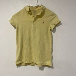 Polo Ralph Lauren Yellow Short Sleeve Polo Shirt Kids M (8–10)